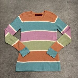 Sies Marjan 100% Cashmere Striped Long Sleeve Sweater Women’s